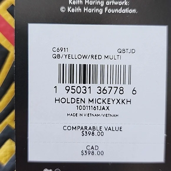 Coach Mickey Mouse Crossbody Bag with Red Coin Pouch - Picture 10 of 10